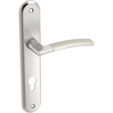 LUXOR klamka na szyldzie długim na wkładkę