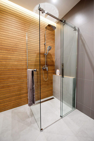 Ścianka prysznicowa boczna 90 cm chrom KQH 031S