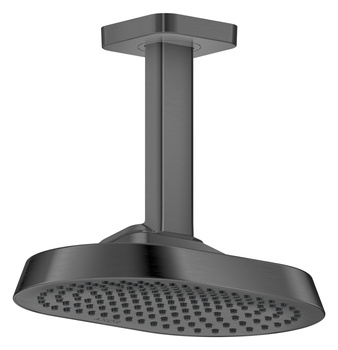 AX ShowerSphere Głowica prysznicowa 250/160 1jet z przyłączem sufitowym, Czarny Chrom Szczotkowany