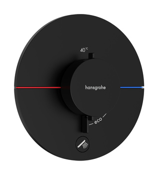 HG ShowerSelect Comfort S Bateria termostatyczna do 1 odbiornika z dodatkowym wyjściem, podtynkowa, Czarny Matowy