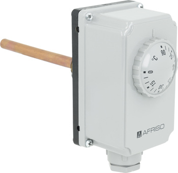 Termostat zanurzeniowy TC2, 0÷90°C, nastawa zewnętrzna, przyłącze G1/2", L 100 mm