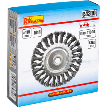 SZCZOTKA DO SZLIF. TARCZOWA 115 MM DRUT SKRĘTNY