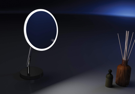 Lusterko kosmetyczne stojące - podświetlenie LED chrom ADI 0812
