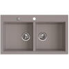STAMPO zlewozmywak granitowy 2-kom  50/86 cm, taupe