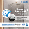 Kabina prysznicowa walk-in 90 cm nero KQM N39P