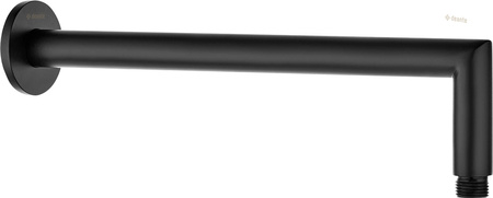 Wylewka prysznicowa ścienna - 325 mm stała nero nero Cascada NAC N47K