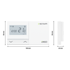 Regulator temperatury, MODBUS, 230V, Internetowy, podtynkowy, Wi-Fi