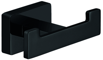 GRETA wieszak podwójny, czarny mat