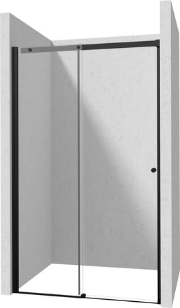 Drzwi prysznicowe 150 cm - przesuwne nero KTSPN15P