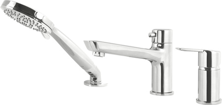 Bateria wannowa 3-otworowa stała chrom Arnika BQA 013M
