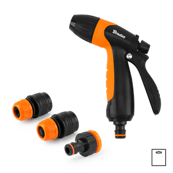 BLACK LINE Pistolet regulowany z armaturą - zestaw