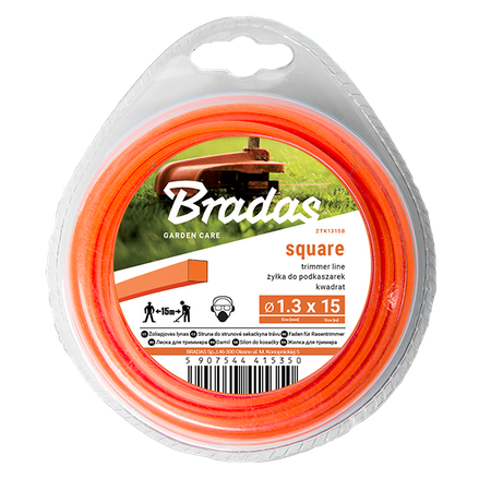 Żyłka TRIMMER, kwadrat, blister