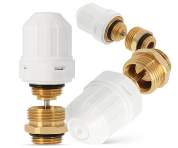 ZAWÓR TERMOSTATYCZNY DO ROZDZIELACZA M30X1.5 + NYPEL 1/2x3/4" WKŁADKA