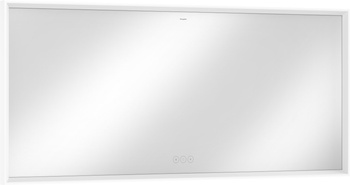 HG Xarita E Lustro z oświetleniem LED 1600/50, pojemnościowy sensor dotykowy, Biały Matowy