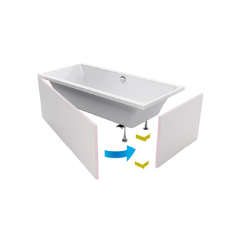 EXCELLENT Flex obudowa do zabudowy wanny płytkami OBEX.P.90X60WH