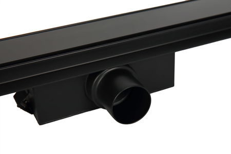G-Drain Next Odpływ liniowy 70 cm ze szklanym panelem Double Dark