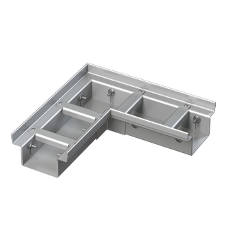 Odwodnienie drenażowe narożne 100 mm z regulacją, stal nierdzewna