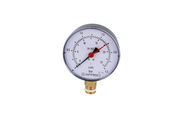 Hydromanometr HY 100, fi100 mm, 0÷2,5 bar, G1/2", rad, kl. 2,5