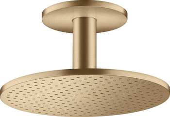 AX ShowerSolutions Głowica prysznicowa 300 2jet z przyłączem sufitowym, Brąz Szczotkowany