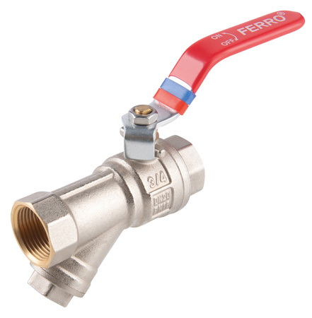 Filtr skośny siatkowy, nakrętno-nakrętny, DN80, G3