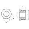 Redukcja mosięzna 2"x1 1-2" żółta