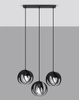 Lampa wisząca TULOS 3L czarna