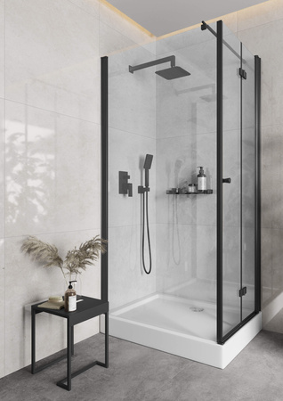 Ścianka prysznicowa / walk-in systemu Kerria Plus 100 cm nero KTS N30P