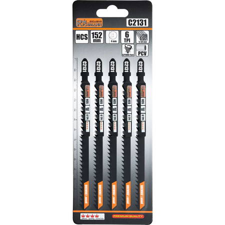 BRZESZCZOT DO WYRZ. DREWNO "T" HCS 152MM,6 TPI,SZYBKIE CIĘCIE (T344D) 5 SZT/OPAK.