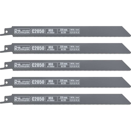 BRZESZCZOT DO PIŁY SZABLASTEJ DO METALU 225MM,HSS-KOBALT,14 TPI, 5 SZT/OPAK.