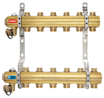 Rozdzielacz 4-drogowy z zaworami odcinającymi obwody, standard