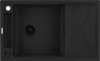 Zlewozmywak granitowy magnetyczny 1-komorowy z ociekaczem nero nero ZRM N113