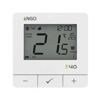 Programowany, Internetowy regulator temperatury, natynkowy, bateryjny, ZigBee/868MHz