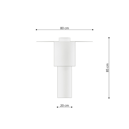 Plafon TVAROR biały