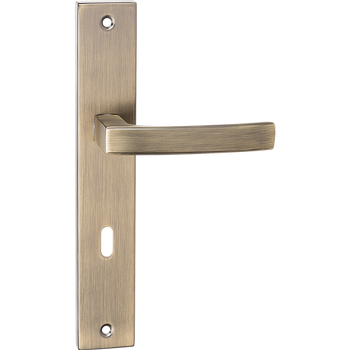 ASTER klamka na szyldzie długim na klucz