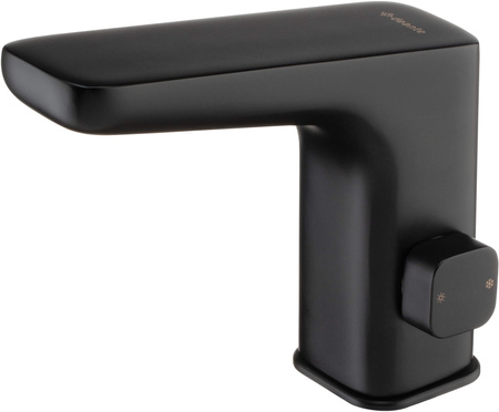 Bateria umywalkowa bezdotykowa z regulacją temperatury - 230/6V stała nero Hiacynt BQH N29V
