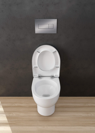 Miska WC z deską bezkołnierzowa