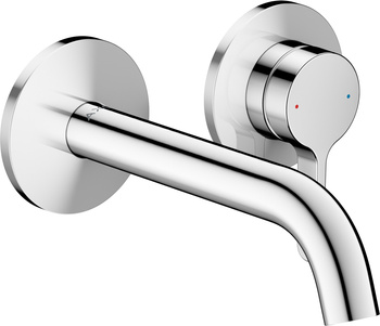 AX One Jednouchwytowa bateria umywalkowa z wylewką 160 mm, ścienna, podtynkowa, Chrom