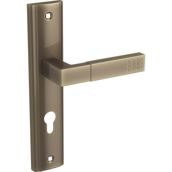 PRIMA klamka na szyldzie długim na wkładkę