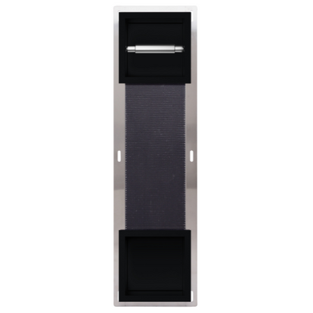 WALL-BOX PAPER 2 Black - Magazynek z podajnikiem papieru czarny