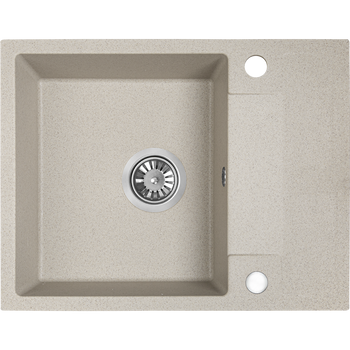 RAB zlewozmywak granitowy 1-komorowy z półociekaczem
