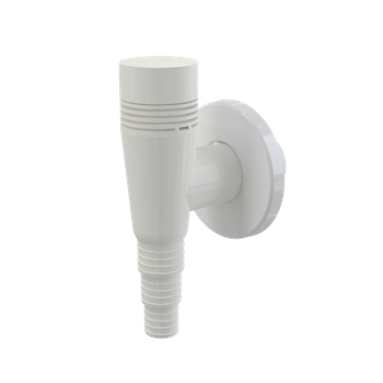 Syfon pralkowy kątowy z napowietrzaniem, biały DN32
