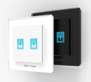 Dwupolowy dotykowy doramkowy szklany włącznik rolet FZ-02