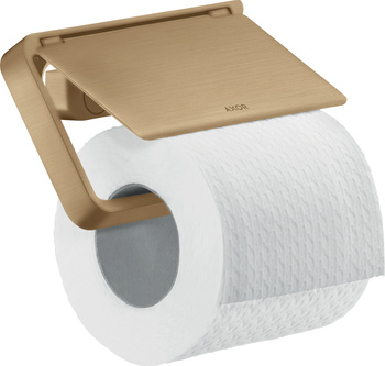 AX Universal Softsquare Uchwyt na papier toaletowy z osłoną, Brąz Szczotkowany