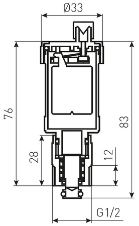 Odpowietrznik automatyczny prosty 1-2" z zaworem stopowym