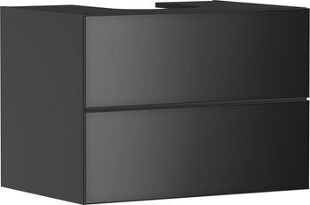HG Xevolos E Szafka pod szlifowaną umywalkę wpuszczaną w blat/nablatową z 2 szufladami 780/550,Szary Łupek Matowy, Kolor frontu: Szary Łupek Metal.