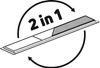 Odpływ liniowy podłogowy 60 cm - Odwracalny stal szczotkowana KOS 006D