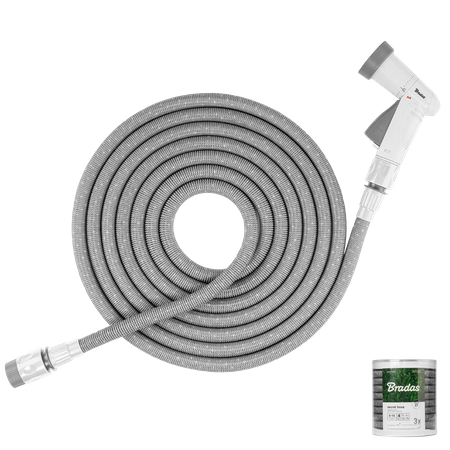 Komplet zraszający SECRET HOSE 10m-30m - szary