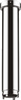 AX ShowerSolutions Zestaw przedłużający 230 mm do przyłącza sufitowego, Chrom