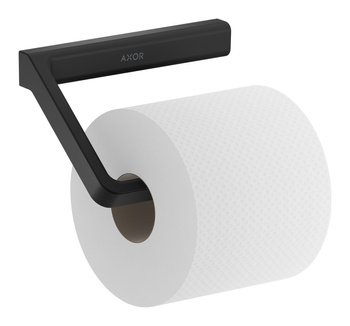 AX Universal Softsquare Uchwyt na papier toaletowy, Czarny Matowy