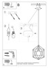 Lampa wisząca GASPARE biała